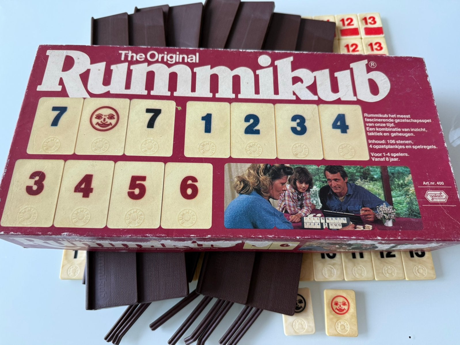 Grote goliath rummikub, Hobby en Vrije tijd, Gezelschapsspellen | Bordspellen, Een of twee spelers, Ophalen of Verzenden, Gebruikt