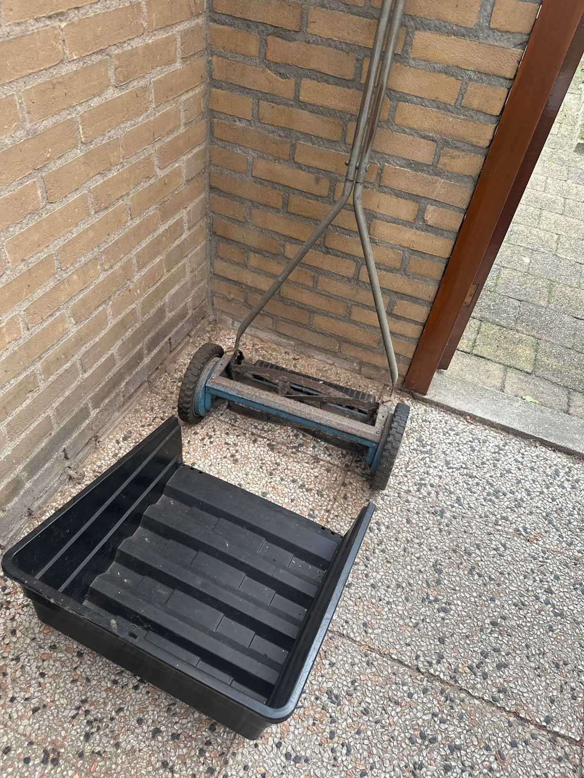 Handgrasmaaier met opvangbak, Ophalen, Gebruikt, Handgrasmaaier, Minder dan 30 cm
