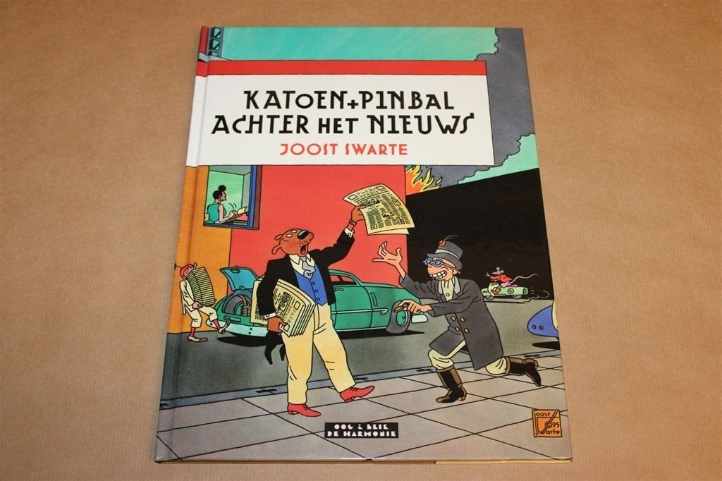 Achter het Nieuws — Katoen en Pinbal van Joost Swarte HC, Eén stripboek, Ophalen of Verzenden, Zo goed als nieuw