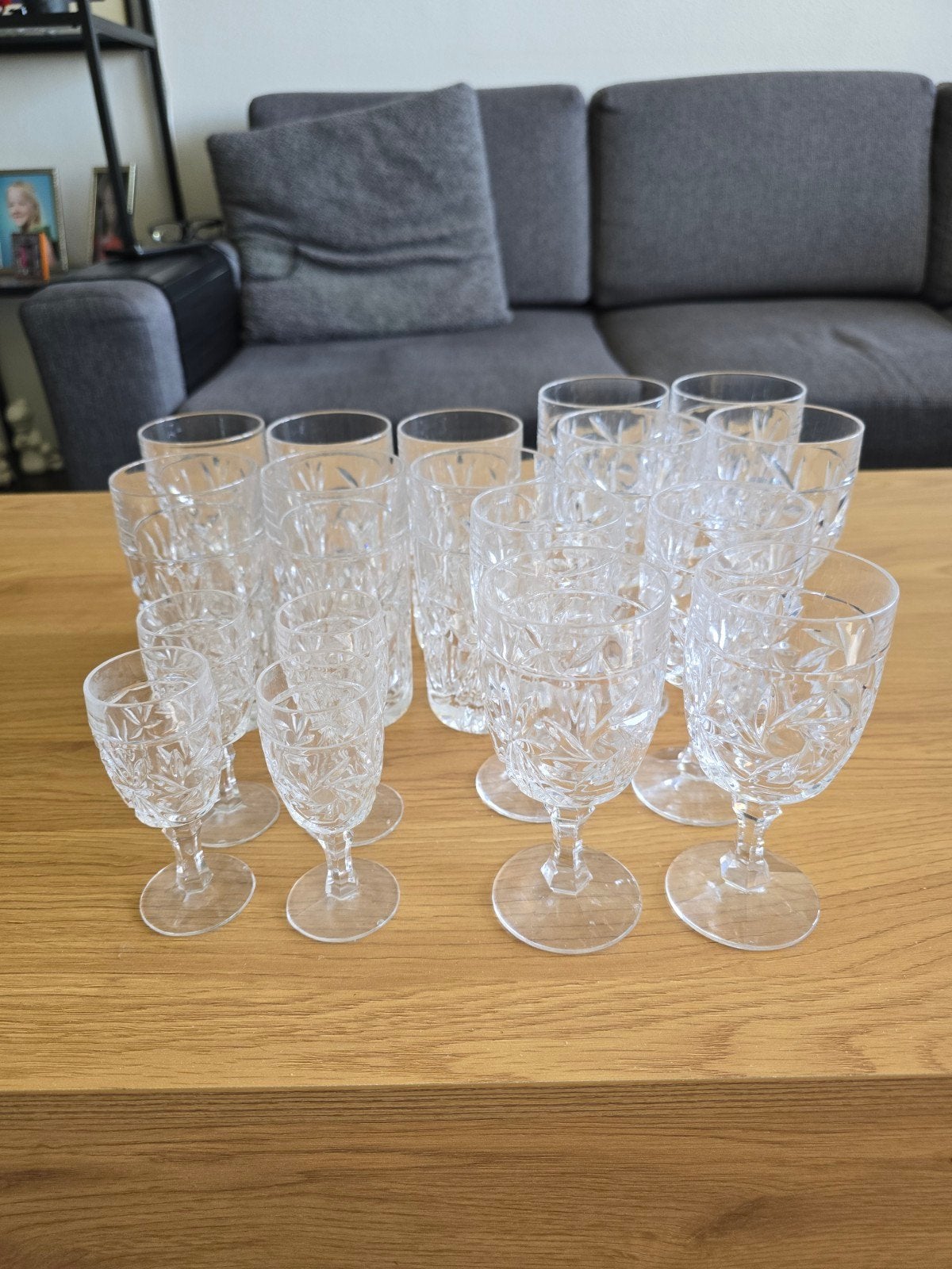 Kristallen Glazen Set: Longdrink, Wijn en Likeur, Antiek en Kunst, Antiek | Glas en Kristal, Ophalen