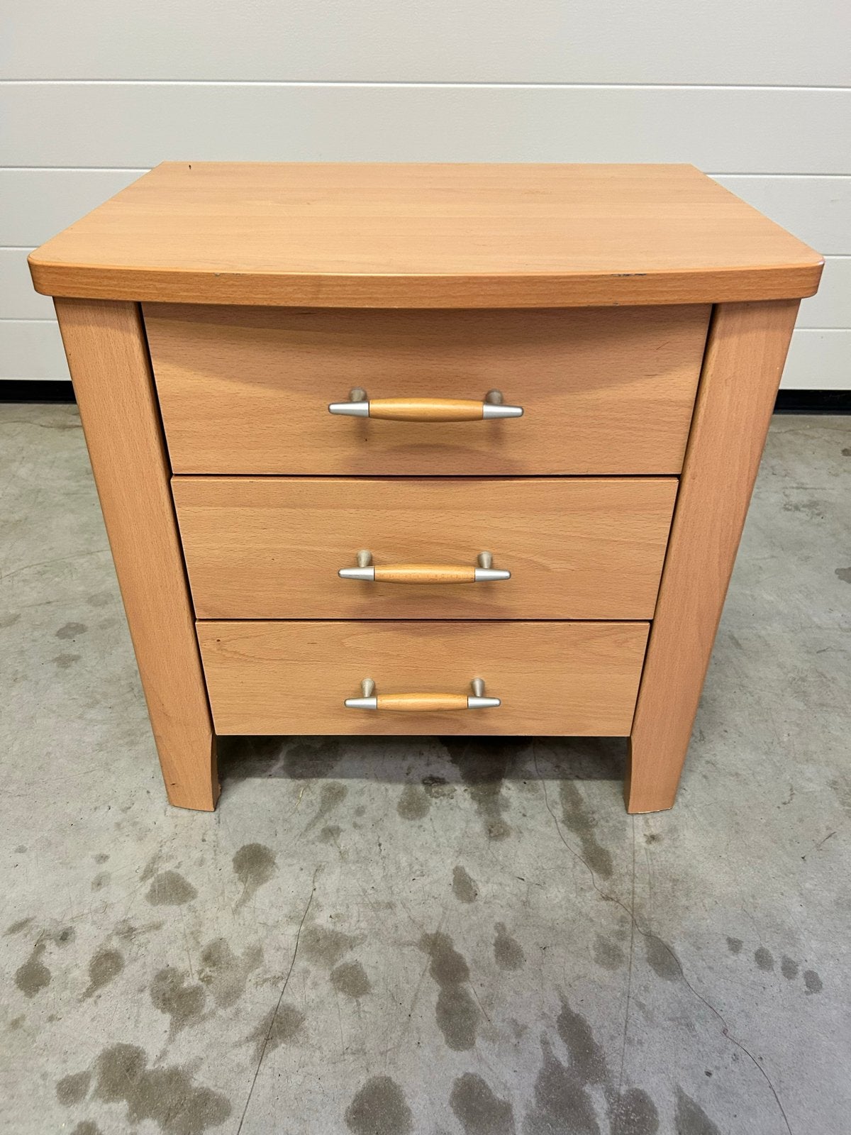 Nachtkastje ladekastje met 3 lades - Hout, Ophalen, Gebruikt, Minder dan 45 cm, 55 tot 70 cm