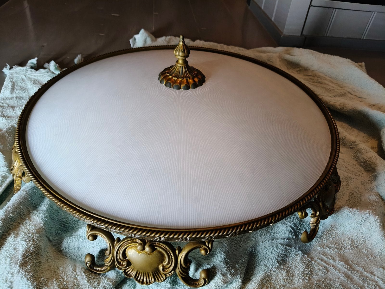 Vintage Plafondlamp - Barok Stijl met Gouden Details, Ophalen