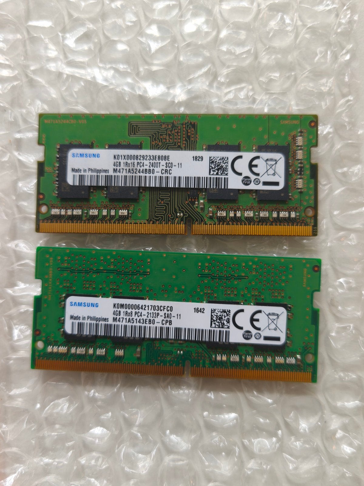 2x Samsung 4GB DDR4 RAM Geheugenmodules voor Laptop, DDR4, 8 GB, Ophalen of Verzenden, Zo goed als nieuw