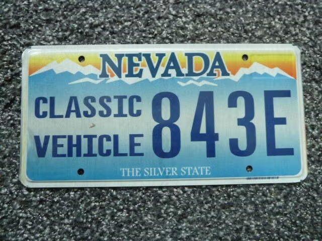 Kentekenplaat licenseplate Nevada Classic Vehicle USA, Verzenden, Gebruikt, Auto's