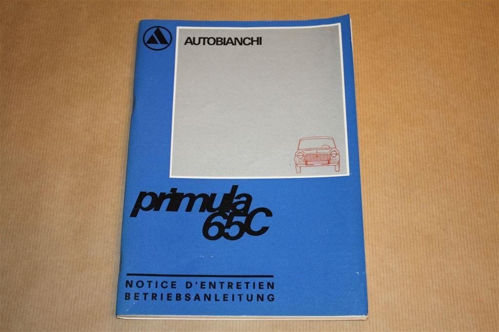 Autobianchi Primula 65C Handleiding - 1969, Ophalen of Verzenden