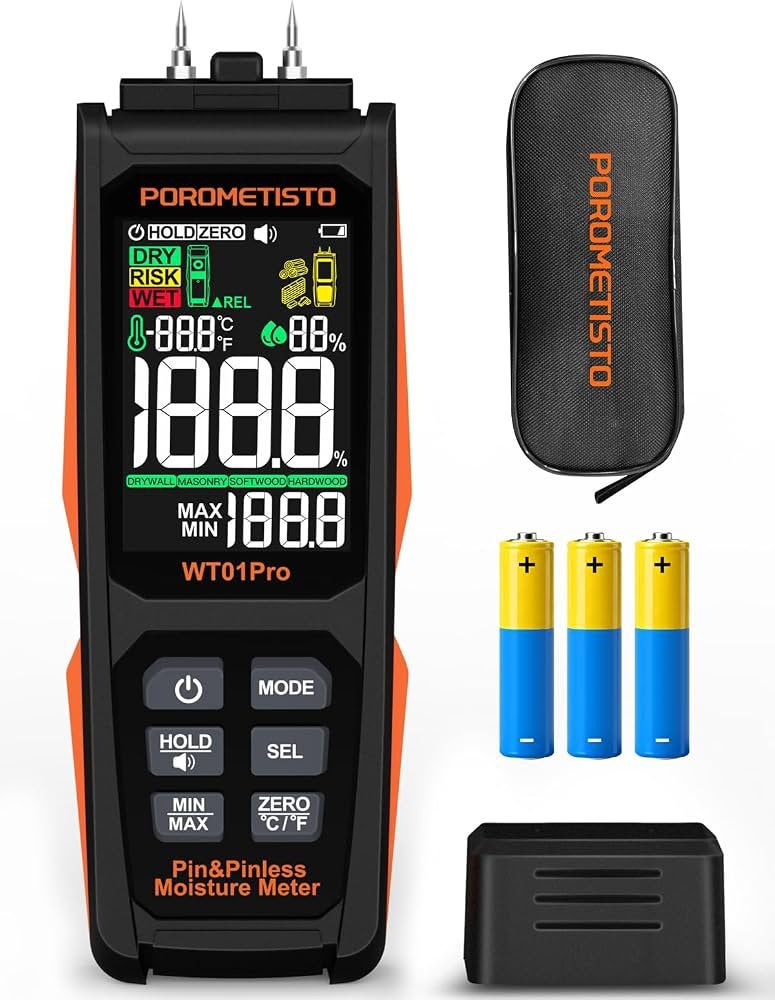 2-in-1 Digitalen Vochtmeter WT01Pro - Nieuw in doos, Doe-het-zelf en Verbouw, Ophalen of Verzenden, Nieuw, Vocht of Vloeistof