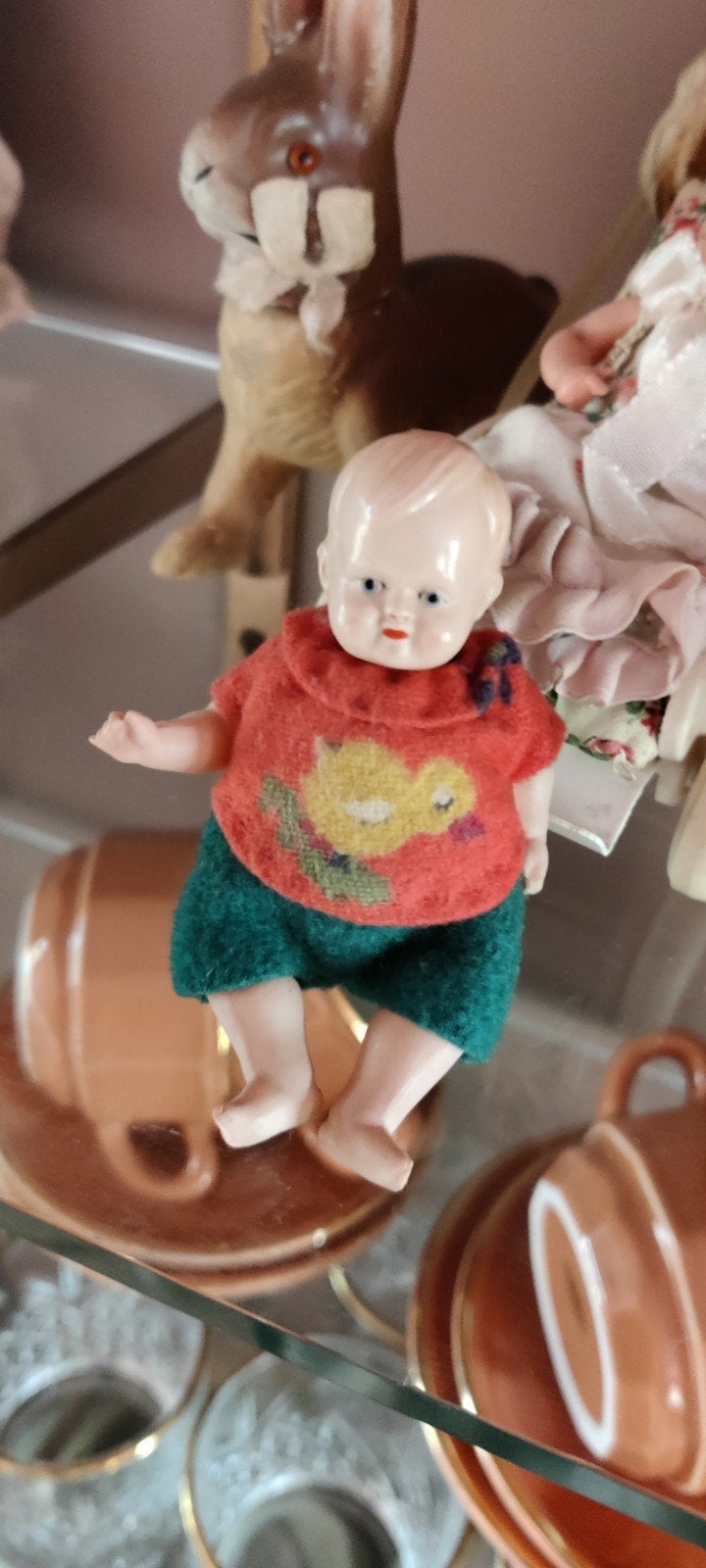 oud schildpad popje poppenhuis, Ophalen, Gebruikt, Popje