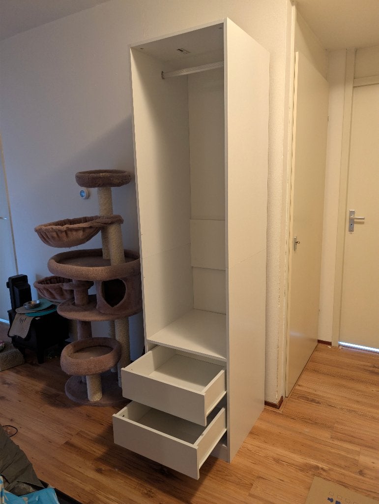 Vida xl klein kledingkast, Huis en Inrichting, Kasten | Kledingkasten, Ophalen, Kunststof, 50 tot 100 cm, Zo goed als nieuw