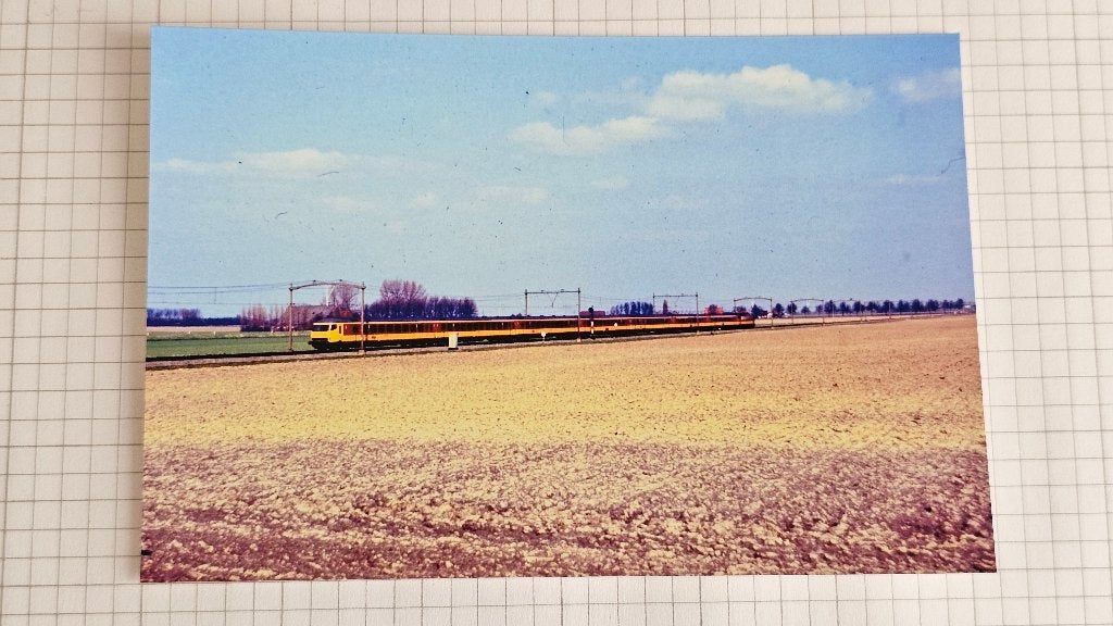 Foto TREIN NS Nederlandse Spoorwegen BeNeLux Stuurstand, Verzenden, Gebruikt, Trein, Overige typen