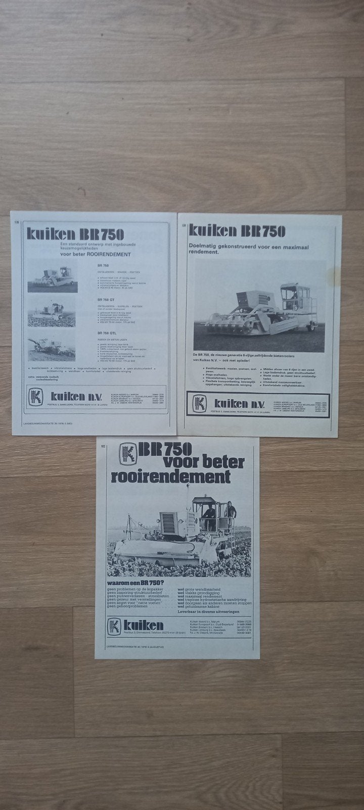 R 8 : Kuiken  BR 750 advertenties, Ophalen of Verzenden, 1920 tot 1940, Knipsel(s)