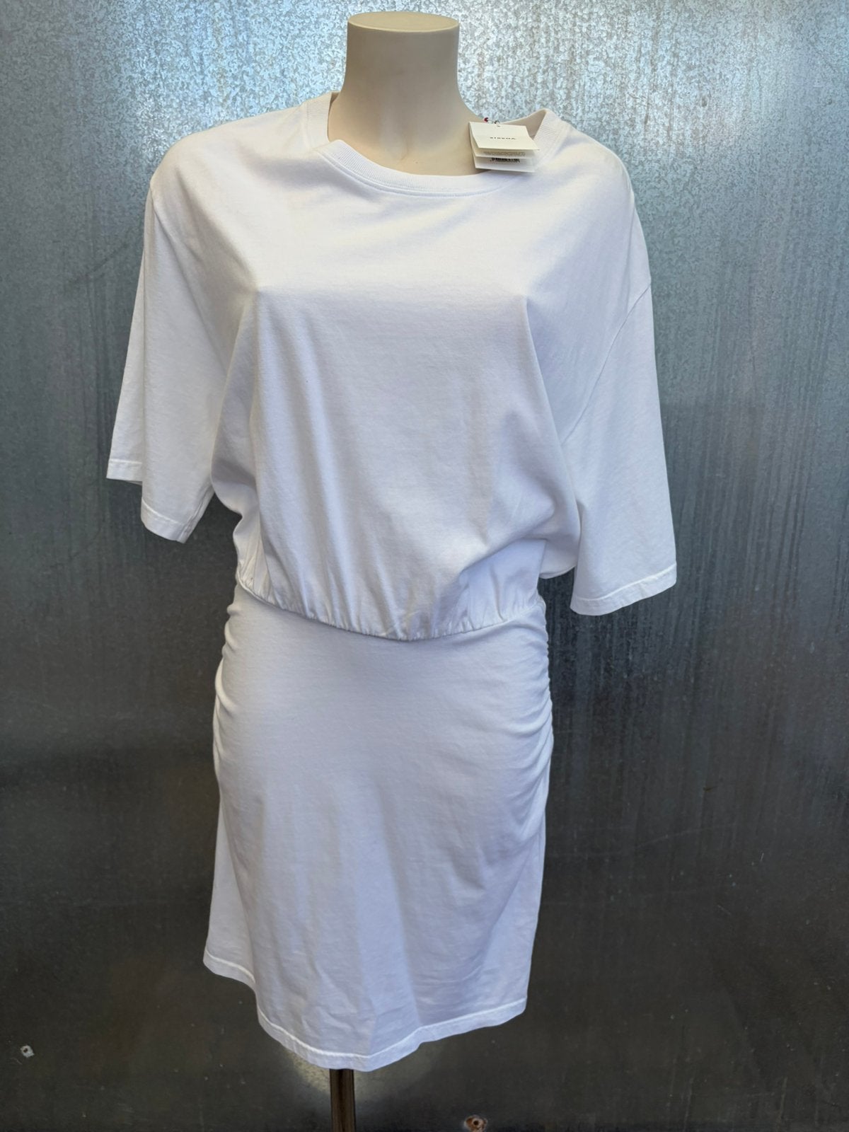 Xirena tee dress shirt jurk L wit Lexa €281, Ophalen of Verzenden, Zo goed als nieuw, Wit, Boven de knie