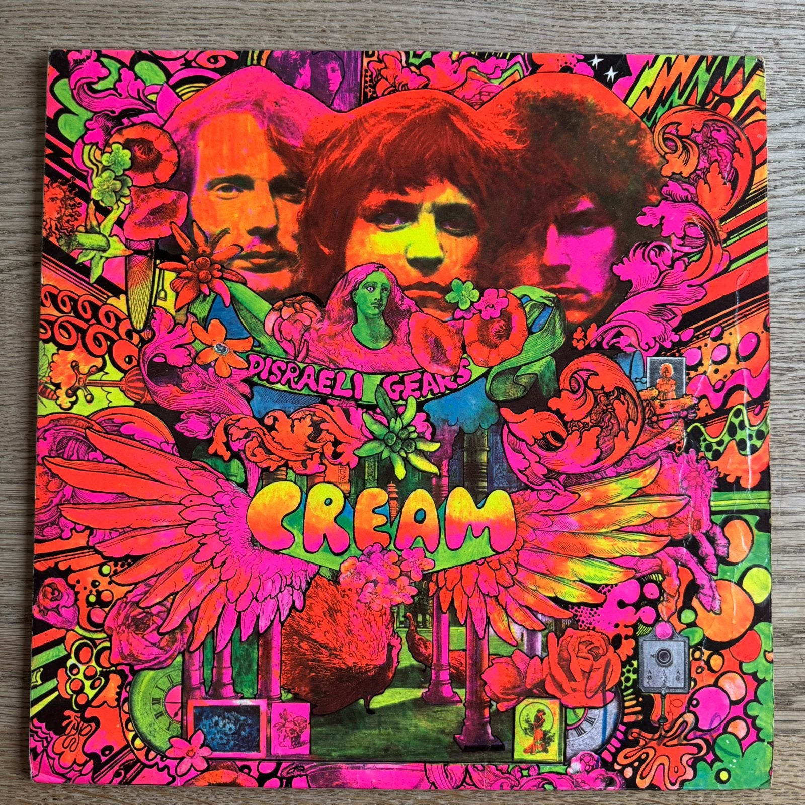 Cream Disraeli Gears LP Vinyl 1967 UK Mono Reaction Blues, 1960 tot 1980, Gebruikt, Ophalen of Verzenden, 12 inch
