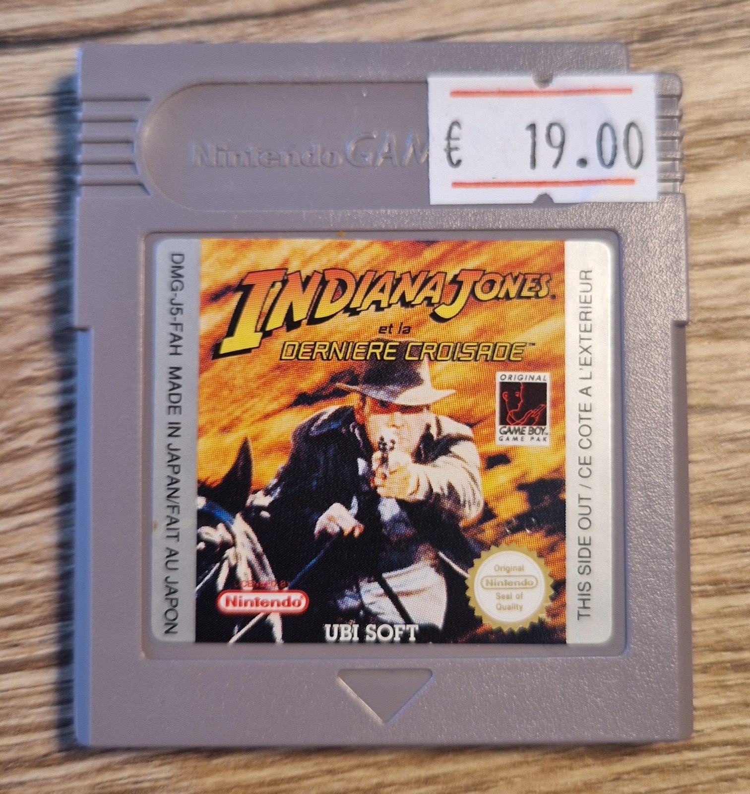 Indiana Jones and the last crusade Gameboy classic PAL, Spelcomputers en Games, 1 speler, Ophalen of Verzenden, Zo goed als nieuw