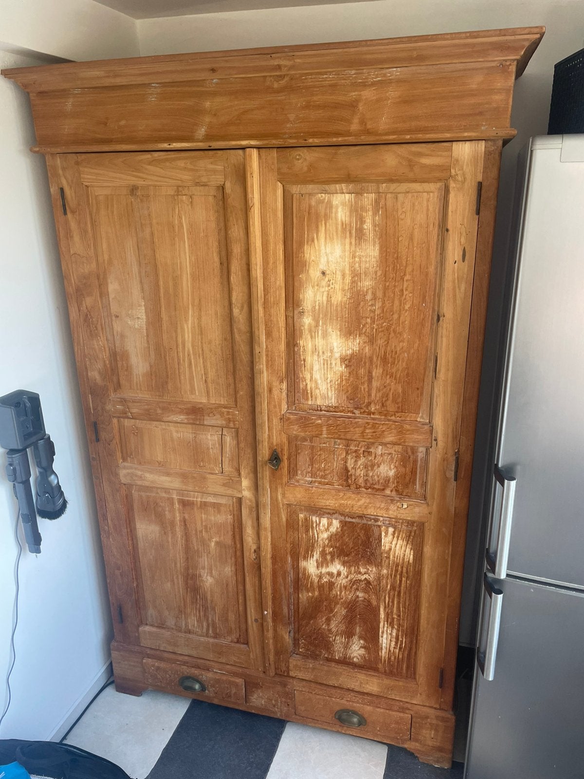 Oude houten voorraadkast, Antiek en Kunst, Antiek | Meubels | Kasten, Ophalen