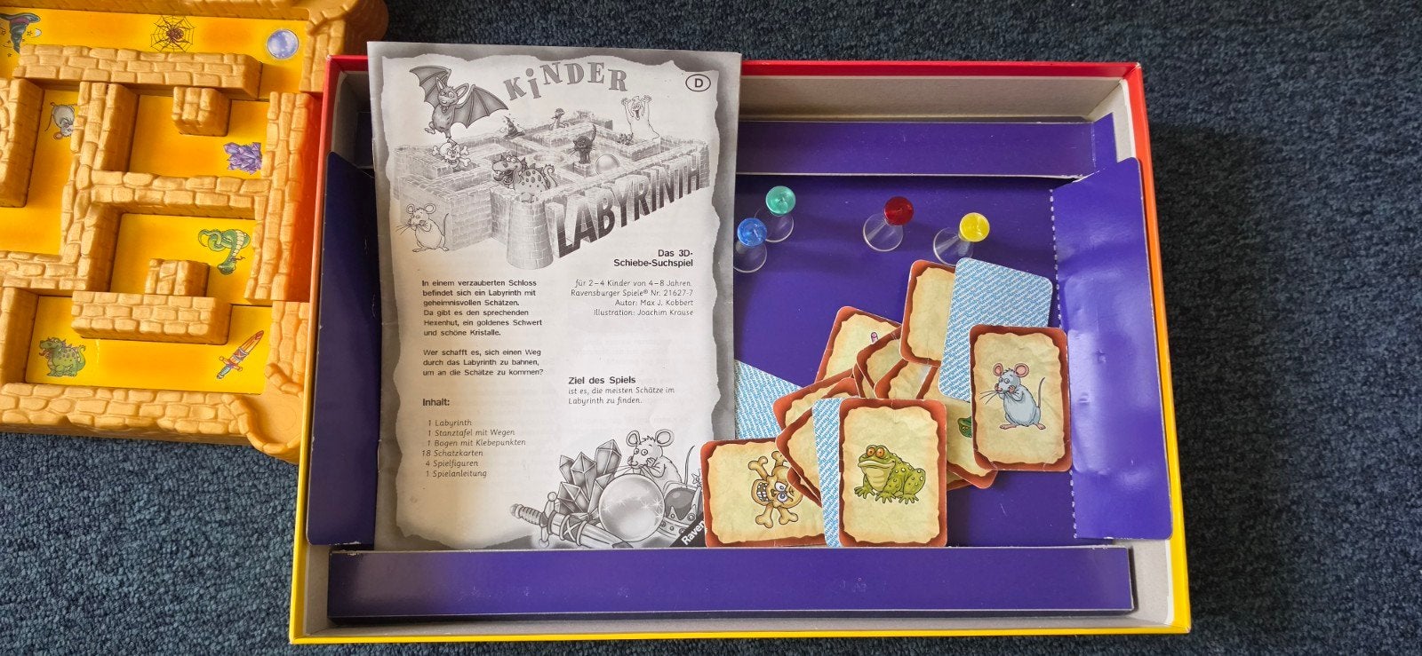 Junior Doolhof Bordspel van Ravensburger, Drie of vier spelers, Ophalen of Verzenden, Gebruikt, Ravensburger