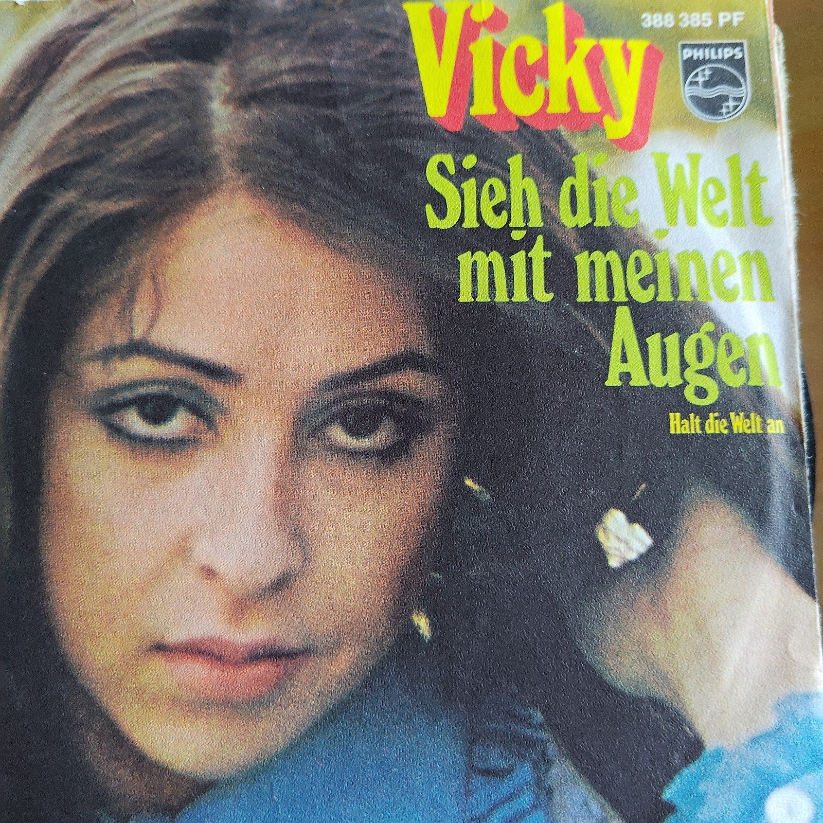 Vicky - Sieh die Welt mit meinen Augen (Philips 388 385 PF), Gebruikt, 7 inch, EP, Schlager