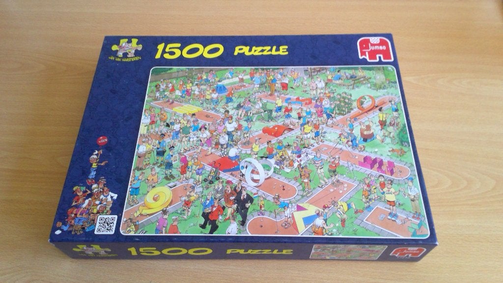 Jan van Haasteren MIDGETGOLF, Ophalen of Verzenden, 500 t/m 1500 stukjes, Gebruikt, Legpuzzel