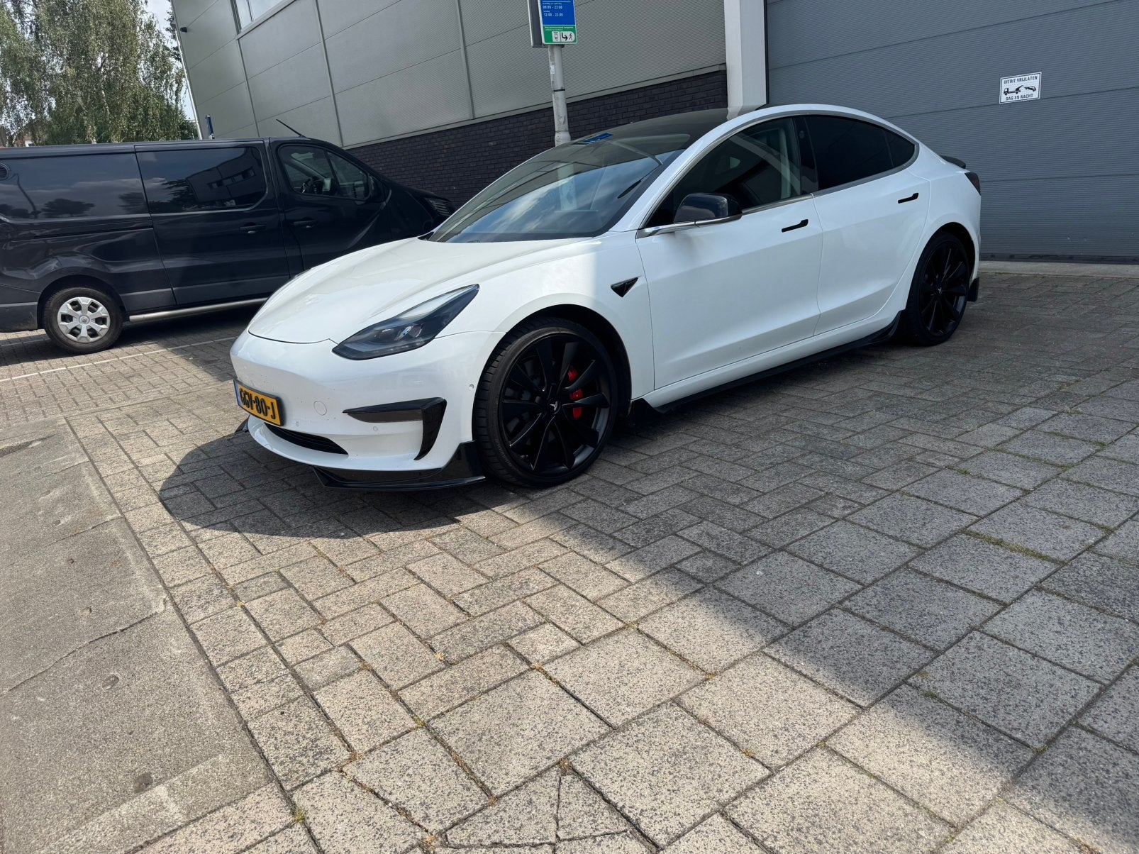 Tesla Model 3 performance 513 pk 2020 75 kwh Wit SOH 87%, Auto's, Tesla, Automaat, 0 cilinders, 1831 kg, Wit