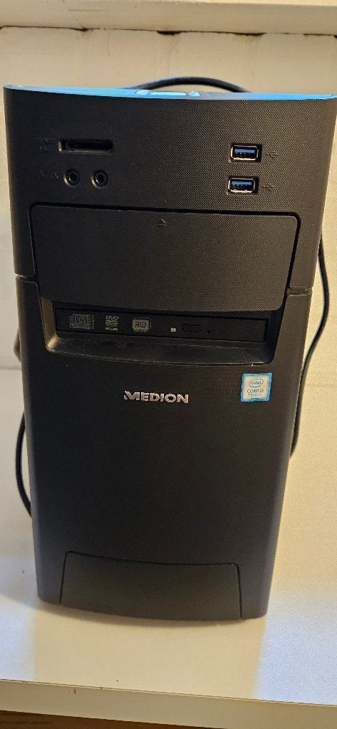 Desc top PC, Gebruikt, HDD, 8 GB, Medion