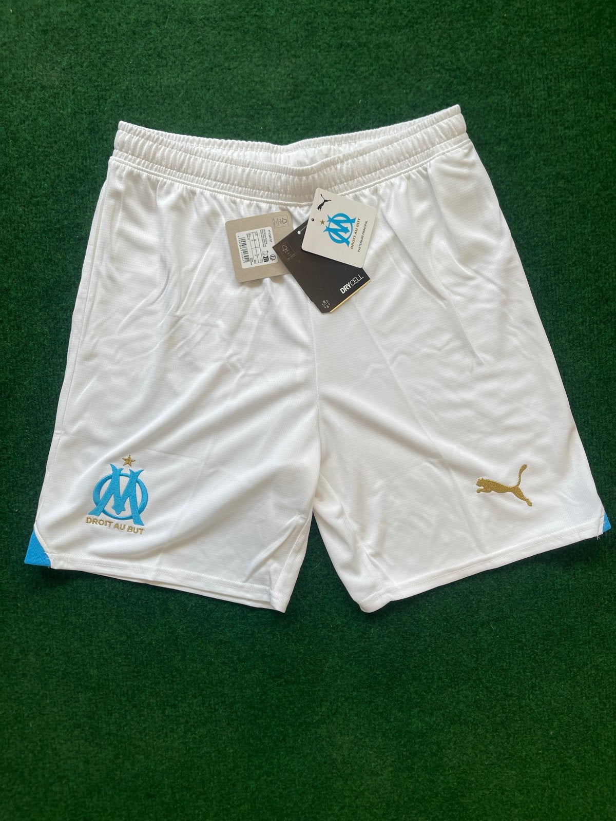 Puma Olympique Marseille Voetbalbroekje - Maat S, Wit, Nieuw, Ophalen of Verzenden, Voetbal
