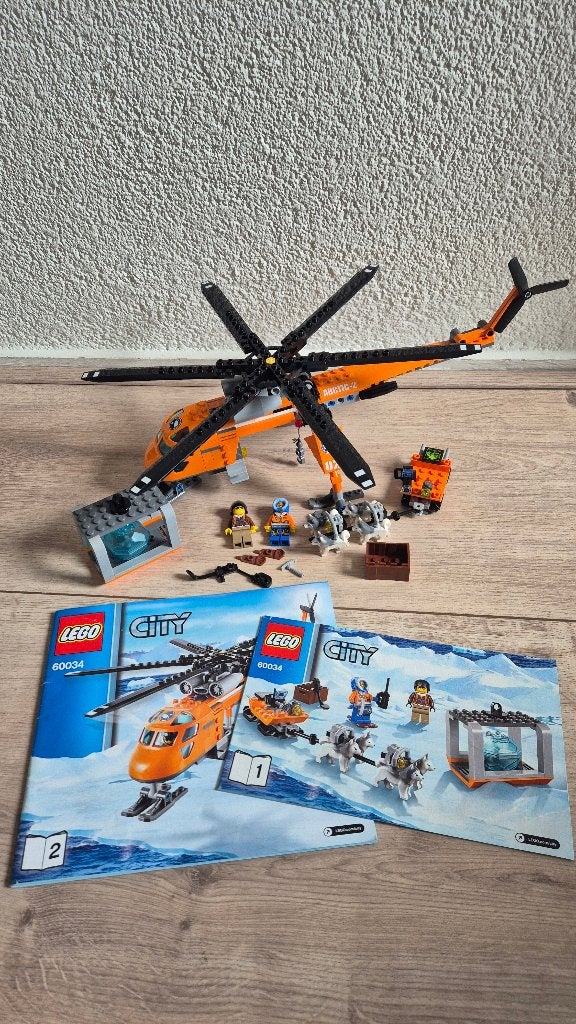Lego City Arctic Helicrane 60034, Kinderen en Baby's, Ophalen, Lego, Inclusief instructies, Complete set