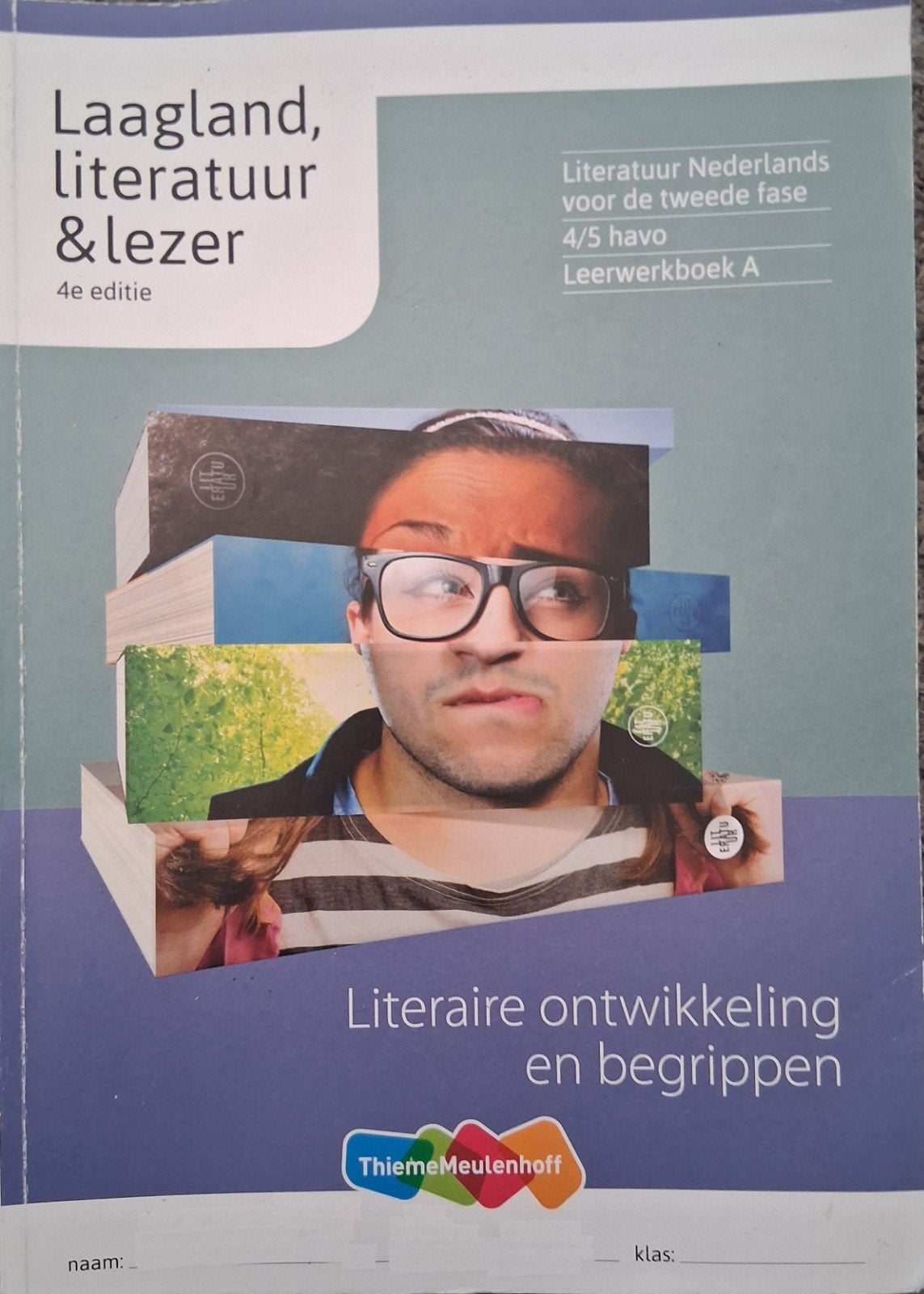 Laaglan, literatuur en lezer - leerwerkboek A - 4/5 HAVO, Ophalen of Verzenden, Zo goed als nieuw, Overige niveaus, Nederlands