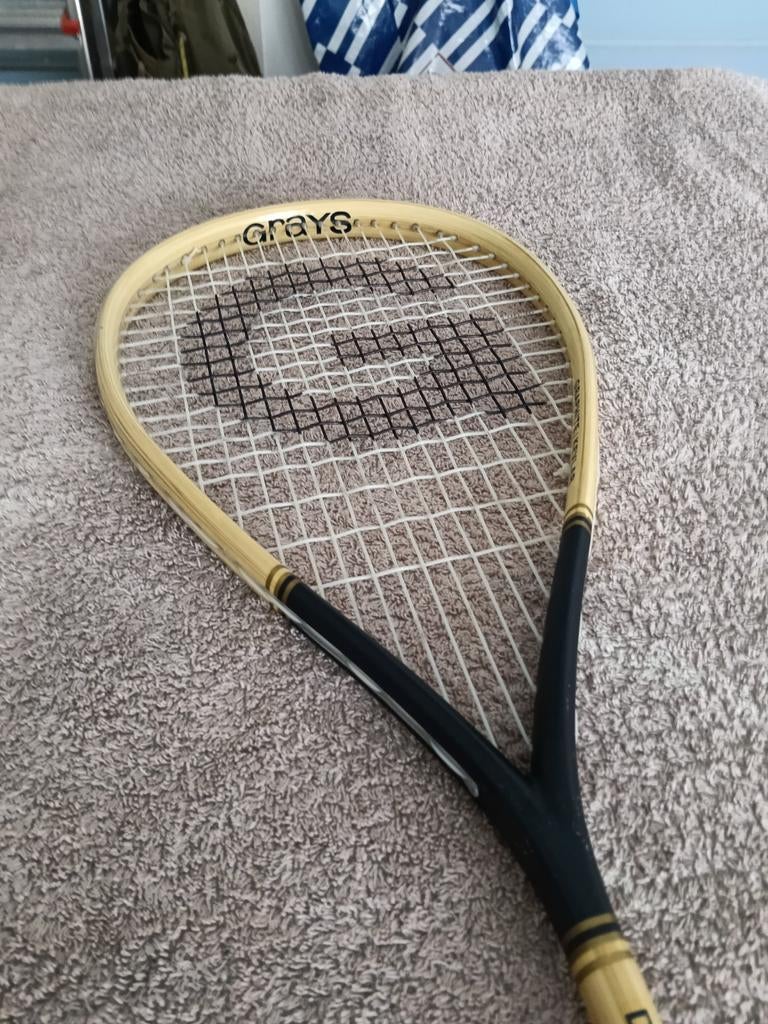 GRAYS OF CAMBRIDGE DOUBLE BLUE CLASSIC SQUASH RACKET, Sport en Fitness, Ophalen of Verzenden