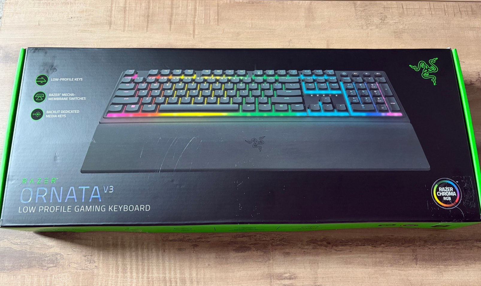 Razer Ornata V3 QWERTY toetsenbord, Gebruikt, Verlichte toetsen, Ophalen of Verzenden, Qwerty