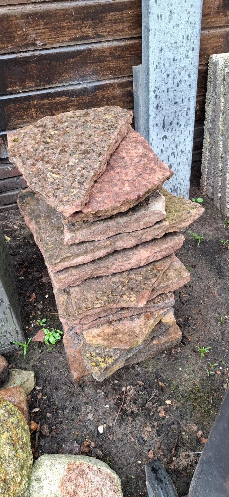 Flagstone 12 stuks, Ophalen, Gebruikt, Terrastegels, Natuursteen
