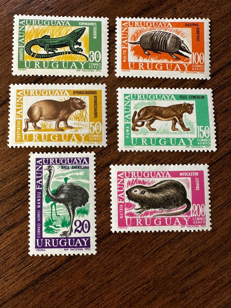 Uruguay 1970-1971 Dieren vogels - Ongebruikt, Ophalen of Verzenden, Zuid-Amerika