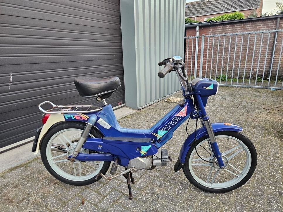 PUCH P1 NL KENTEKEN BROM BJ 1990 BLAUW SCHUURVONDST