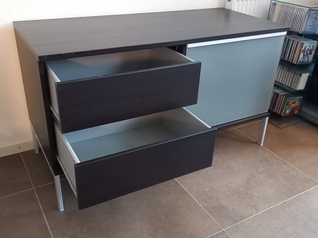Audio / TV meubel (TOBO van IKEA), Ophalen, Gebruikt, 100 tot 150 cm, Overige houtsoorten