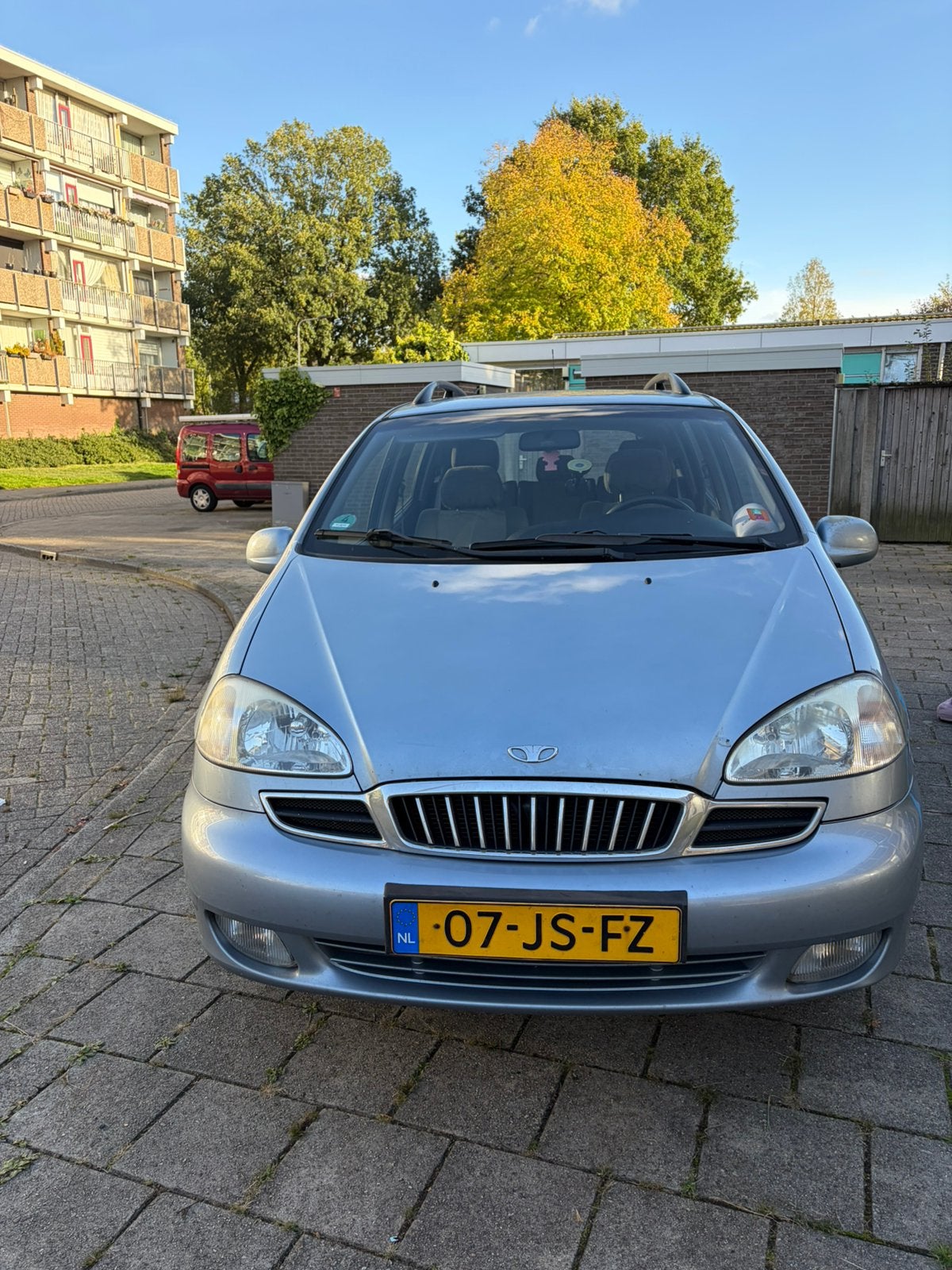 Daewoo Tacuma 1.6 2002 Grijs, Auto's, Voorwielaandrijving, Stof, Origineel Nederlands, Handgeschakeld