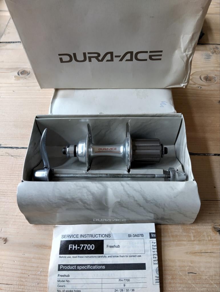 Dura-Ace 7700 rearhub en fronthub nieuw in doos, Fietsen en Brommers, Fietsonderdelen, Wiel, Dura-Ace, Nieuw, Ophalen of Verzenden