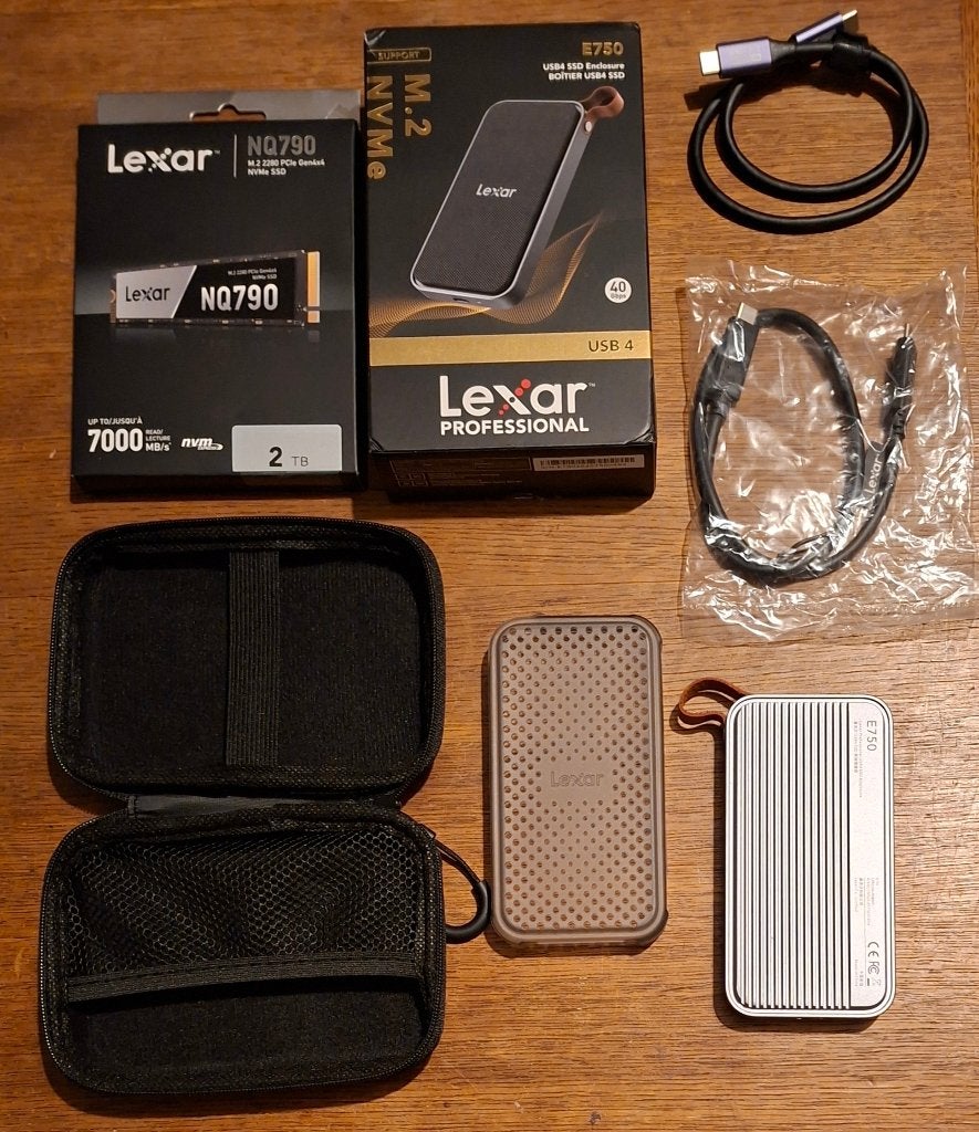 Lexar 2TB Externe SSD USB4, 2TB, SSD, Lexar, Ophalen of Verzenden