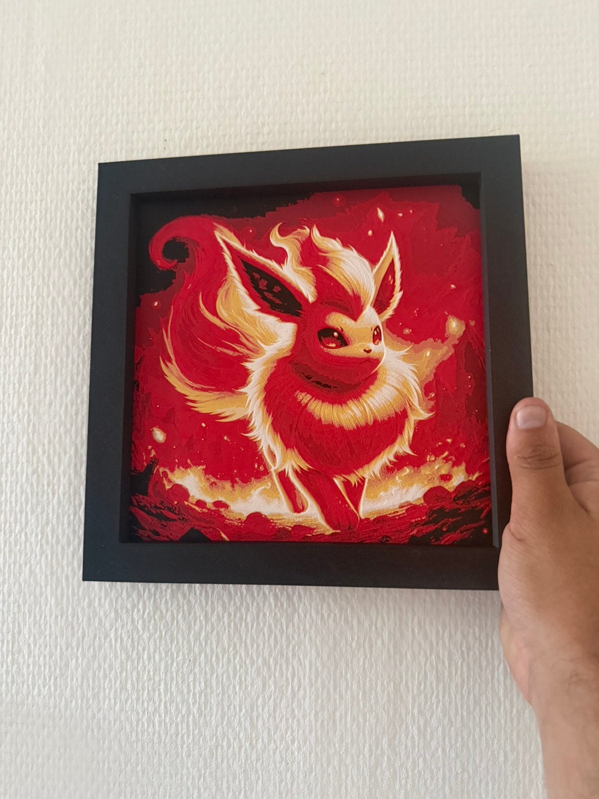 Pokemon wall art flareon, Ophalen of Verzenden