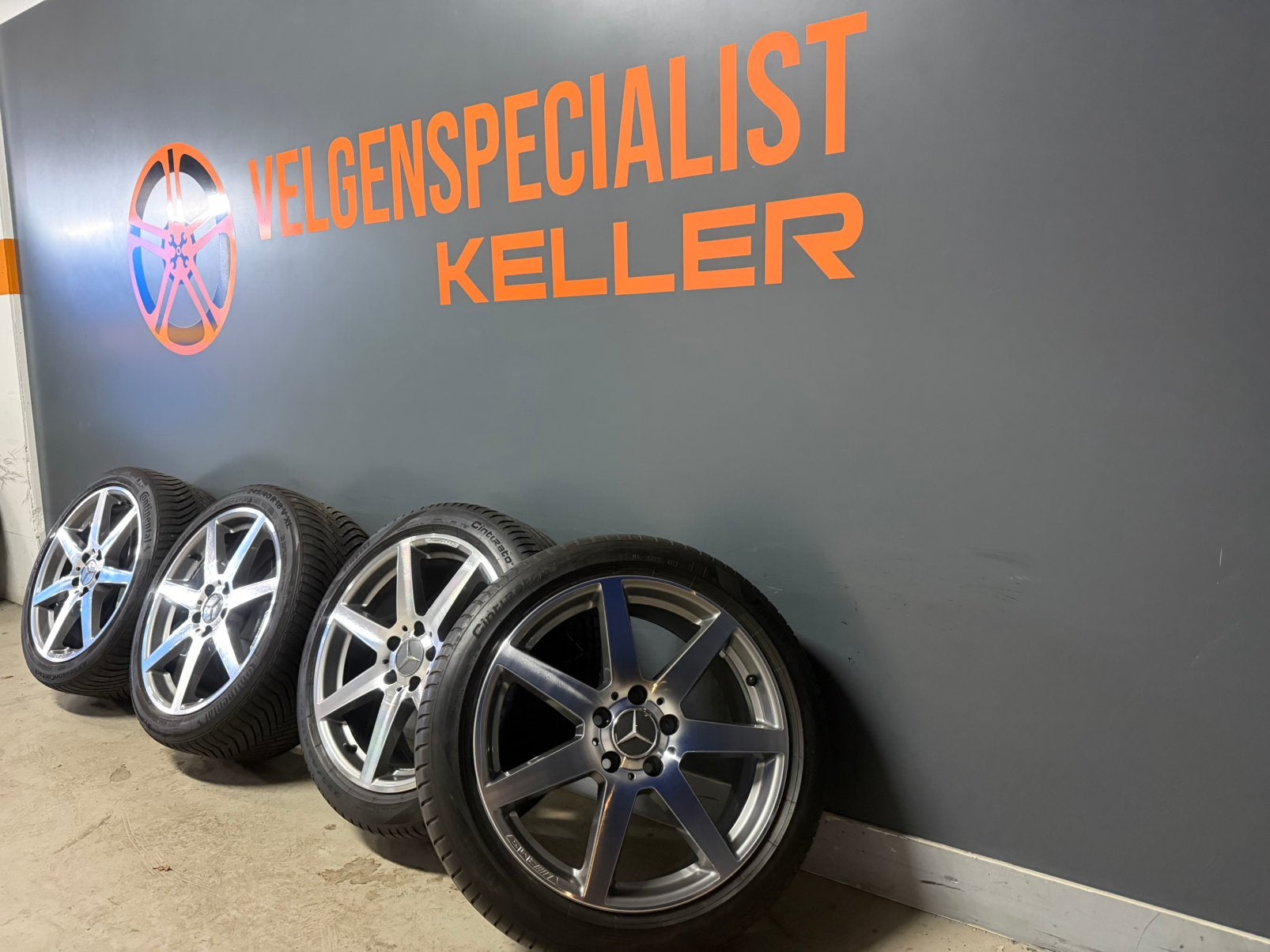 Mercedes C Klasse W204 Amg 18 inch velgen origineel Breedset, Auto-onderdelen, Ophalen of Verzenden, 18 inch, All Season, Banden en Velgen