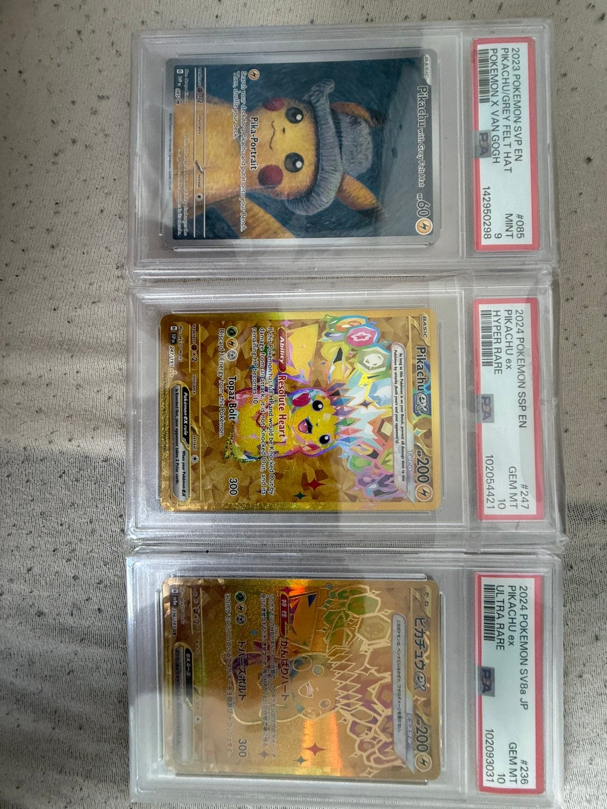 Pikachu PSA graded kaarten, Hobby en Vrije tijd, Verzamelkaartspellen | Pokémon, Ophalen, Nieuw