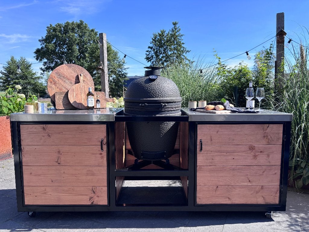 Buitenkeuken, Tuin en Terras, Houtskool, Nieuw, Ophalen of Verzenden, Handgemaakt