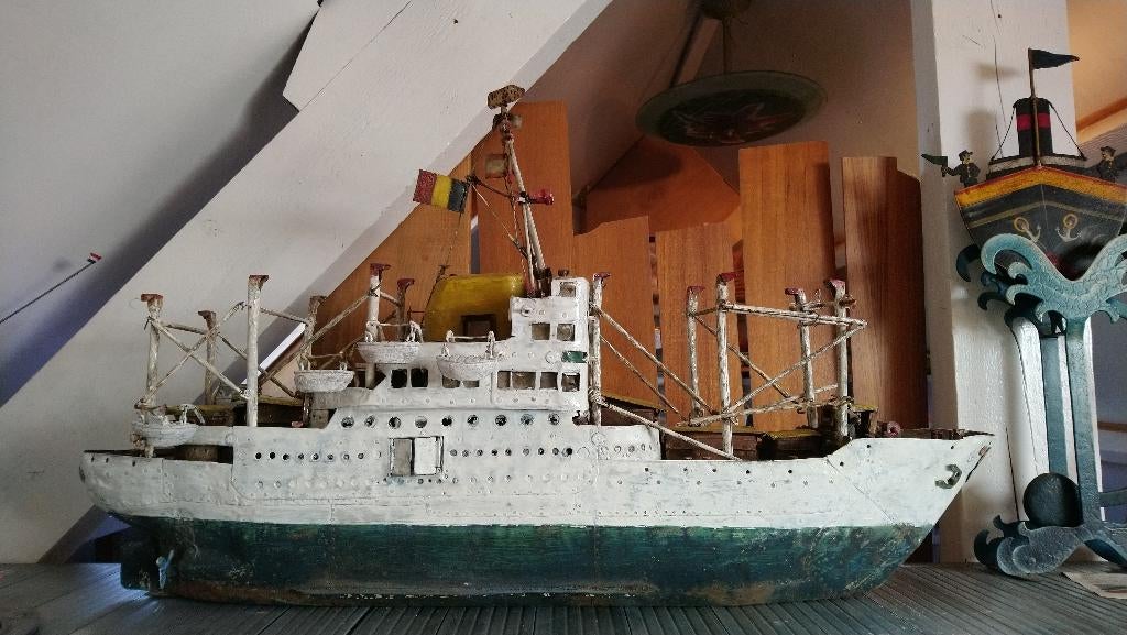 vrachtschip, Hobby en Vrije tijd, Modelbouw | Boten en Schepen, Ophalen, Gebruikt