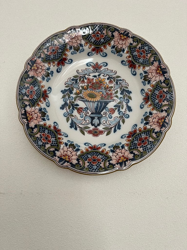 Wandborden Makkumer Aardewerk Kon. Tichelaar 33 cm., Ophalen, Zo goed als nieuw, Overige typen