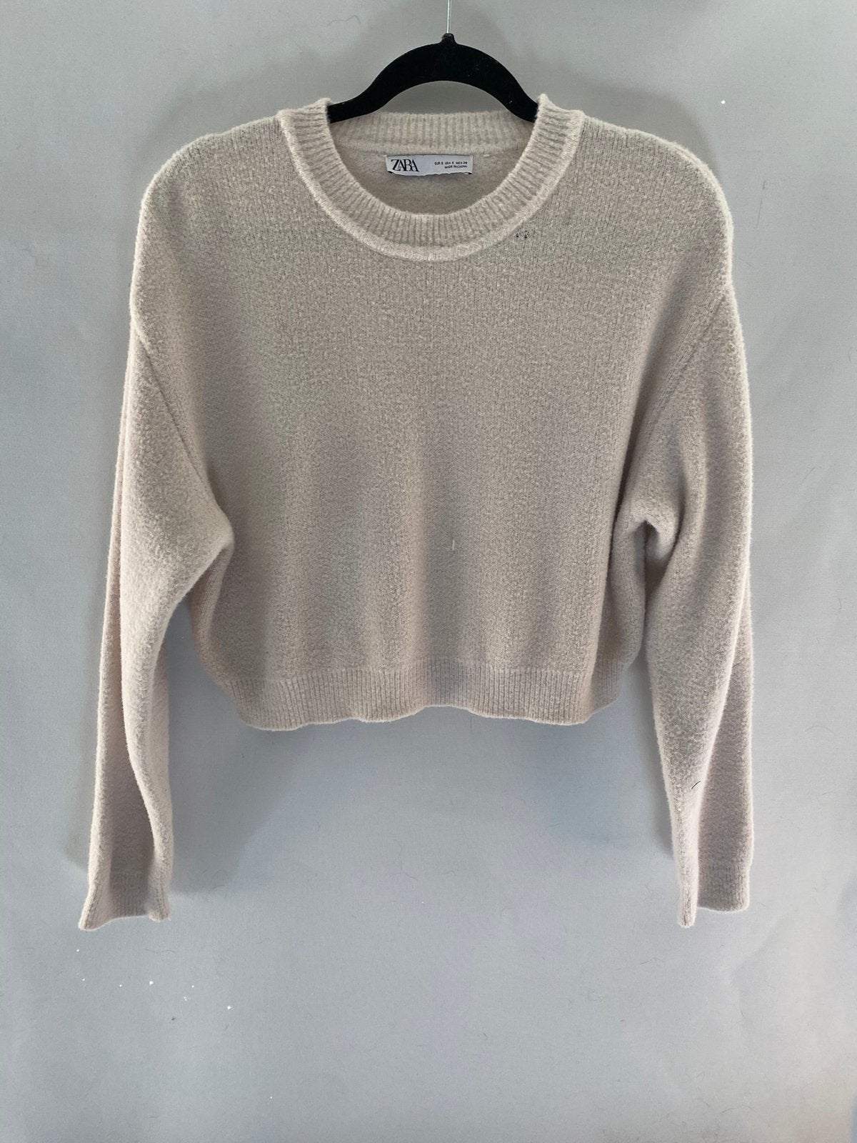 Zara zachte cropped trui crème maat S/36, Ophalen of Verzenden, Gedragen, Maat 36 (S), Overige kleuren