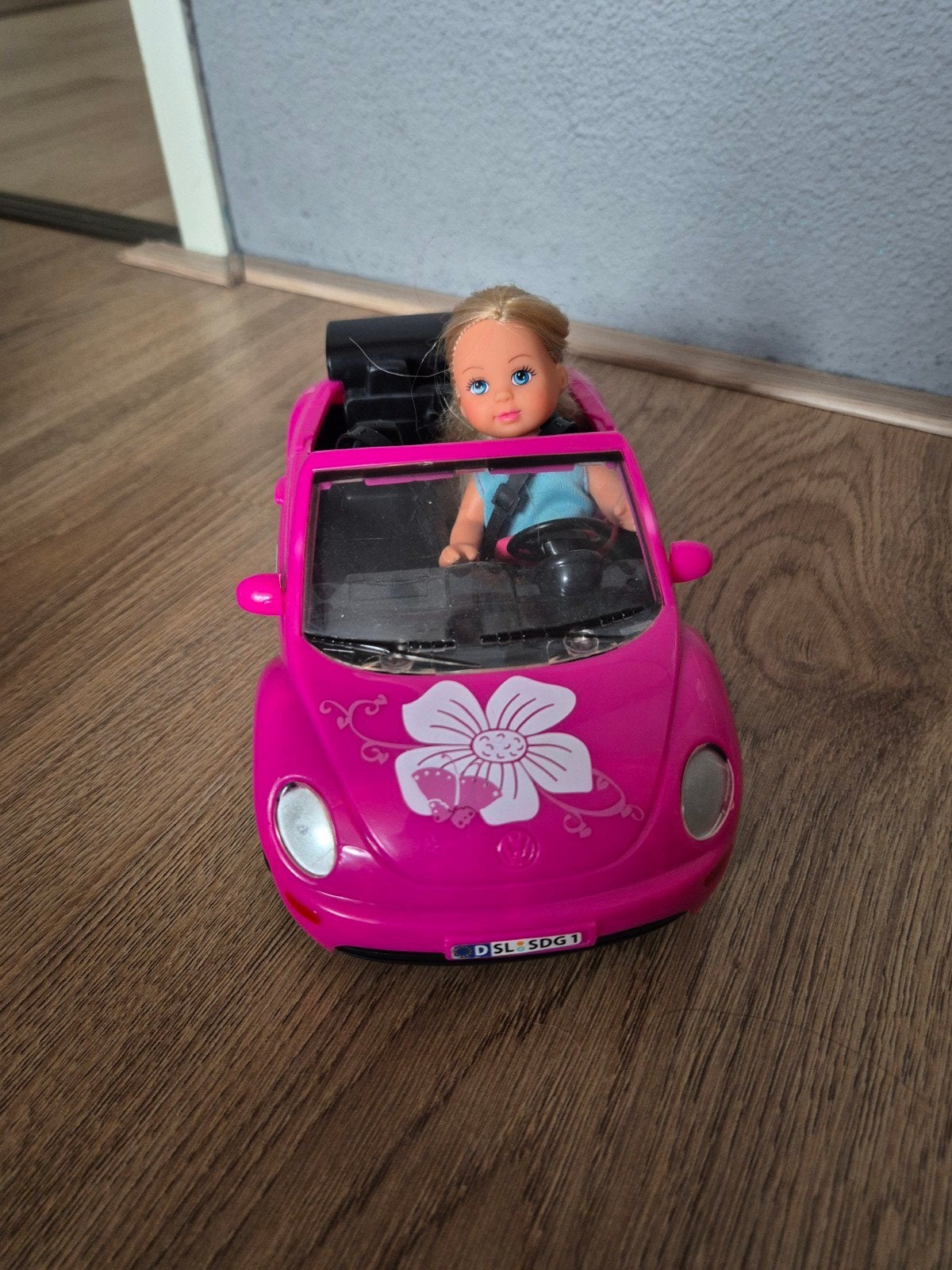 Simba Evi Love auto met pop, Ophalen of Verzenden, Gebruikt, Barbie