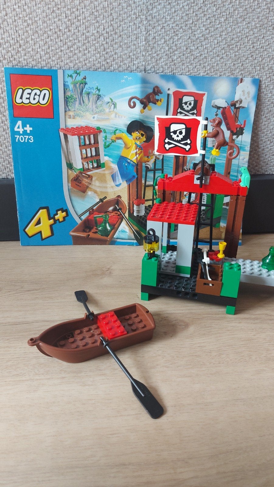 Lego Pirates 7073 - Piraten Eiland (mist 2 poppetjes), Gebruikt, Lego, Complete set, Inclusief instructies