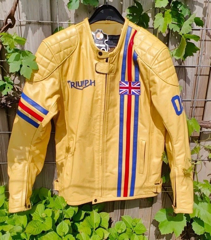 Hagelnieuwe leren Triumph Romero jas mt L, Motoren, Kleding | Motorkleding, Nieuw met kaartje, Heren, Triumph, Jas | leer