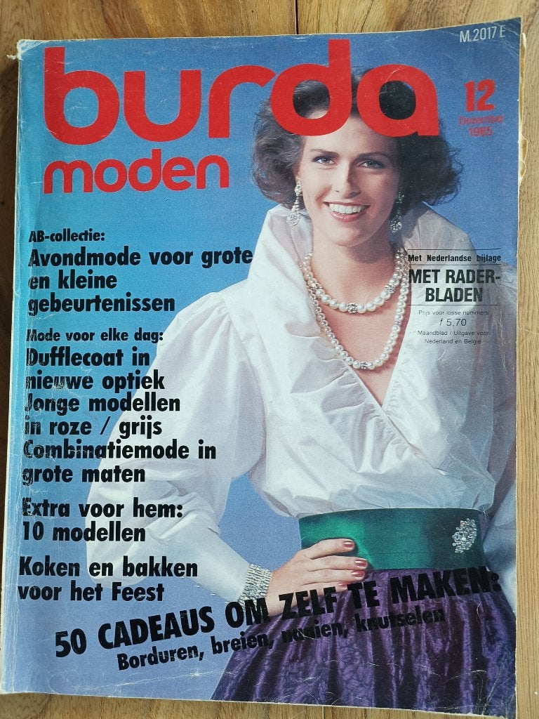 Burda december 1985, Ophalen of Verzenden, Zo goed als nieuw, Vrouw, Burda