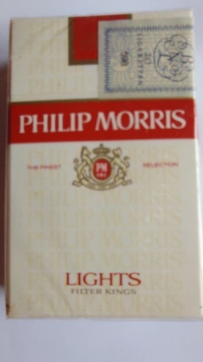 Vintage ongeopende Philip Morris Lights sigaretten, Verzamelen, Ophalen of Verzenden, Nieuw, Overige typen