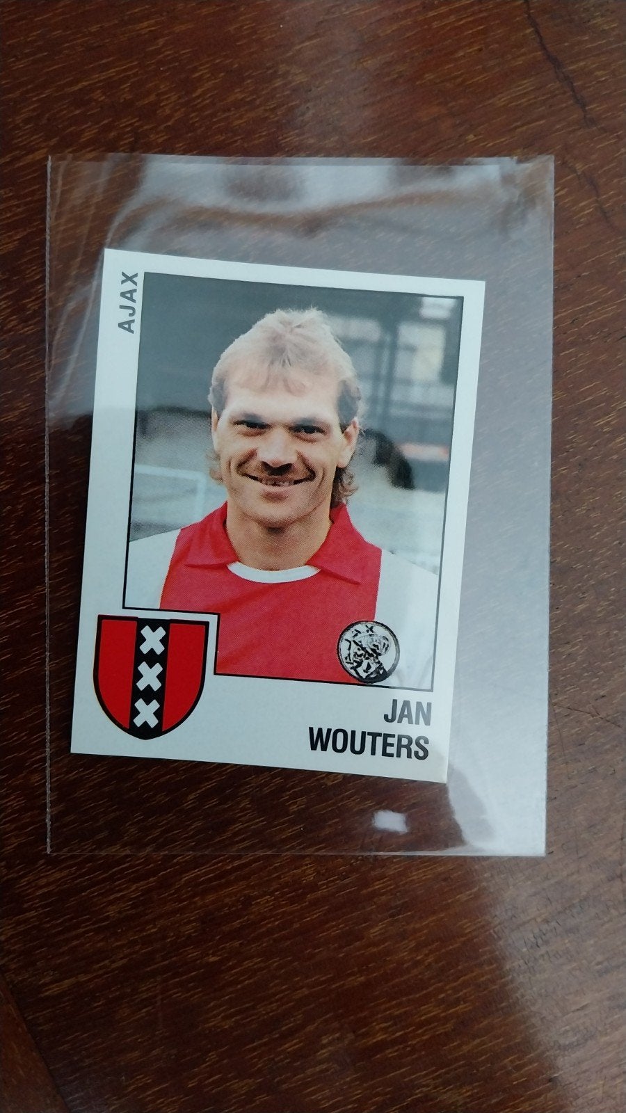 Panini Voetbal 89 sticker #17 - Jan Wouters, Ophalen of Verzenden