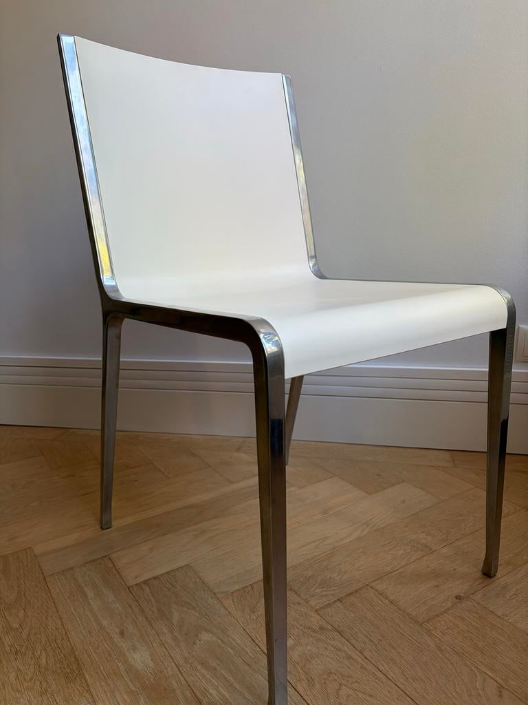Kristalia Bikappa Bartoli Design Stoel - Wit/Metaal, Huis en Inrichting, Stoelen, Ophalen, Gebruikt, Wit, Metaal