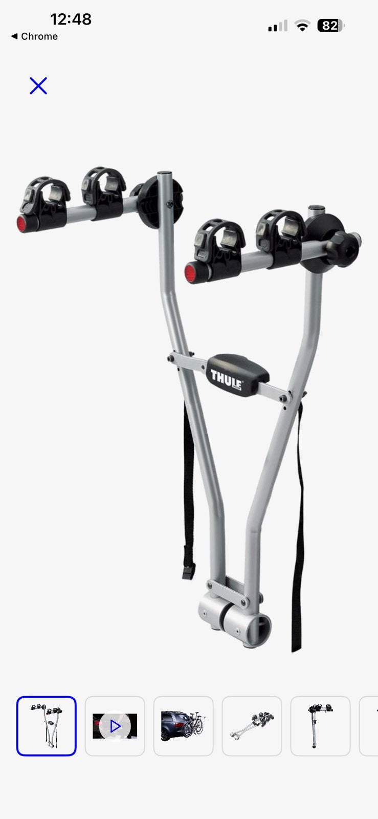 Thule fietsendrager voor op de trekhaak, Ophalen, Zo goed als nieuw, Trekhaakdrager